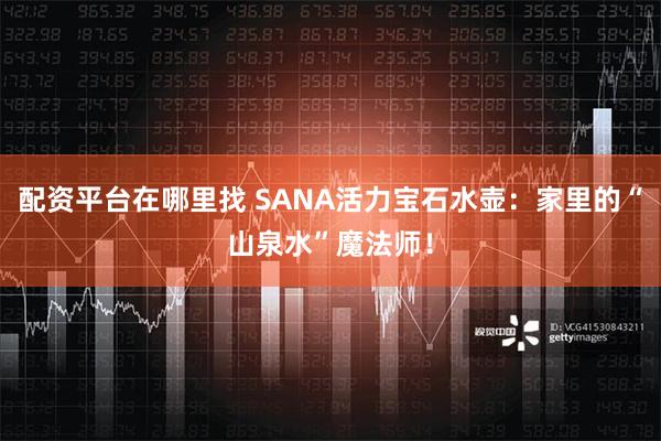 配资平台在哪里找 SANA活力宝石水壶：家里的“山泉水”魔法师！