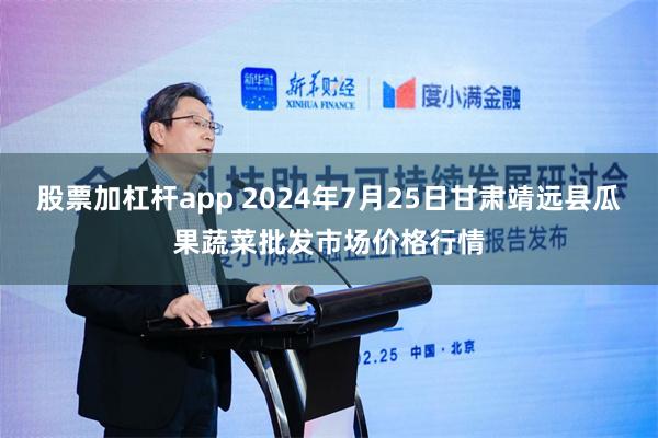 股票加杠杆app 2024年7月25日甘肃靖远县瓜果蔬菜批发市场价格行情