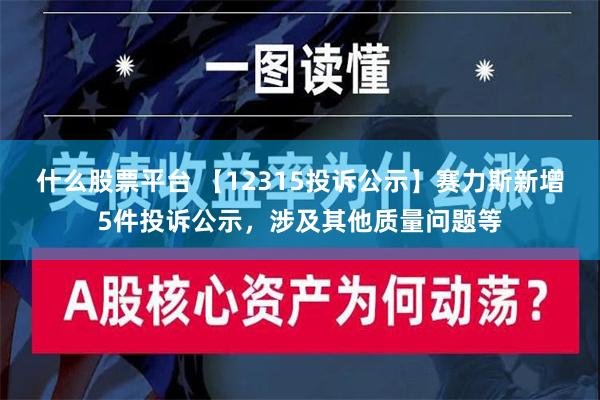 什么股票平台 【12315投诉公示】赛力斯新增5件投诉公示，涉及其他质量问题等