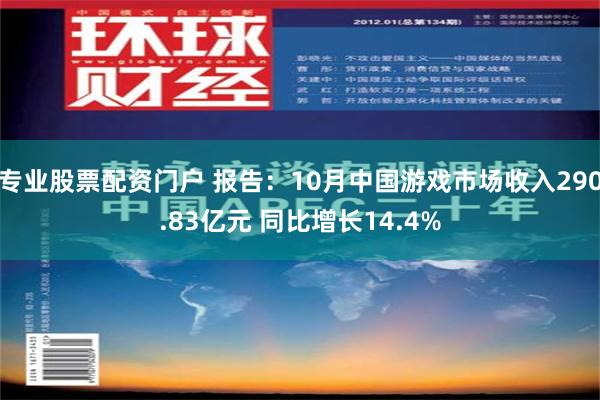 专业股票配资门户 报告：10月中国游戏市场收入290.83亿元 同比增长14.4%