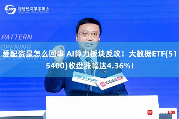 爱配资是怎么回事 AI算力板块反攻！大数据ETF(515400)收盘涨幅达4.36%！